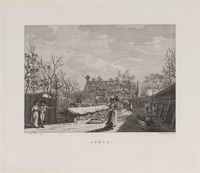 KG 07553
<br/>
De twaalf maanden: april
<br/>
<em>Wit, Izaak Jansz. de (1744-1809)</em>
